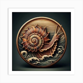 Shell In The Sea Art Print