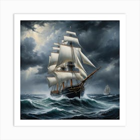 moody seas 4 Art Print