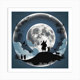 Full Moon Art Print