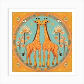 Giraffes Art Print