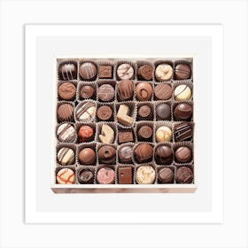 Chocolates In A Box 5 Art Print