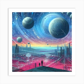 Futuristic Art 1 Art Print