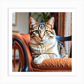 Cute cat Art Print