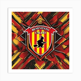 Benevento Calcio Logo Wall Art 9 Art Print