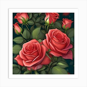 Rose charms Art Print