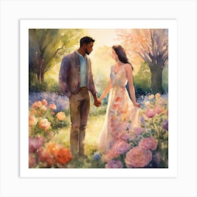 Love couples 1 Art Print