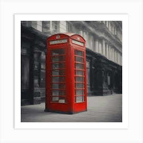 Phone booth Art Print