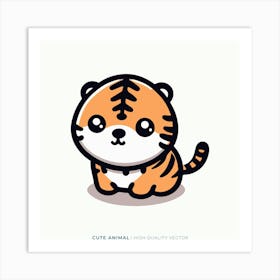 Cute Tiger 7 Art Print