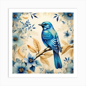 A blue bird Art Print