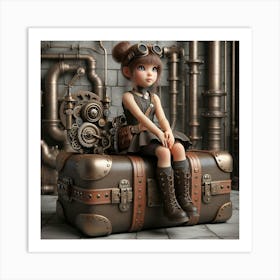 Steampunk Girl 34 Art Print