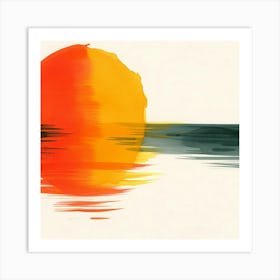 Abstract Sunset Art Print