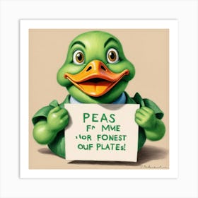 Peas For Me Art Print