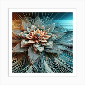 Fractal Flower 2 Art Print