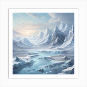 Ice Landscape Art Print