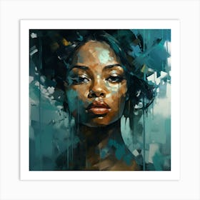 Portrait Of A Black Woman 8 Art Print