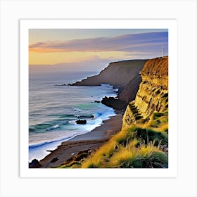 Sunset On The Coast Art Print