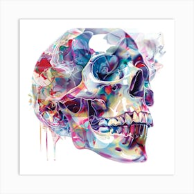 Colorful Skull 17 Art Print