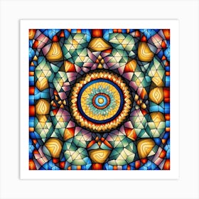 Stained Glass Art Art Print