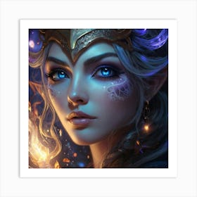 Elven Beauty 1 Art Print