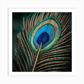 Peacock Feather 1 Art Print