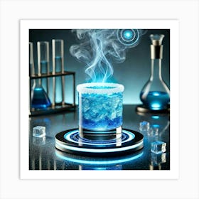 A Sci Fi Themed Cocktail Called Frosted Tempest Art Print