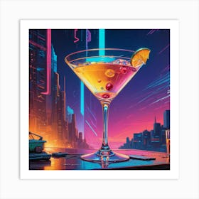 Futuristic Cocktail Art Print