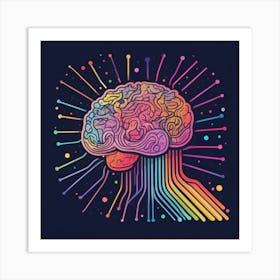 Brain Art 1 Art Print