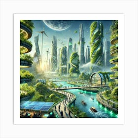 Sustainability And Progress Art Print