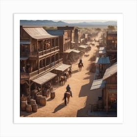 Western Town 6 Art Print