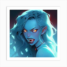 Demon Girl Art Print