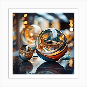 Glass Spheres 3 Art Print