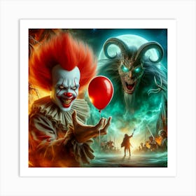The Clown Art Print