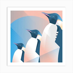 Emperor Penguin Square Art Print
