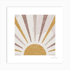 Sunburst.A fine artistic print that decorates the place. Art Print