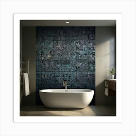 Modern Bathroom 1 Art Print