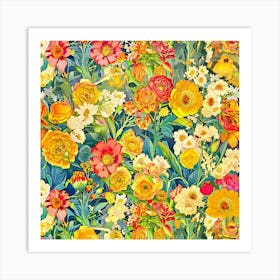 Floral Pattern 4 Art Print