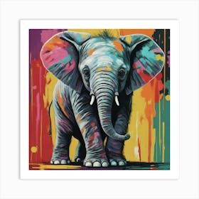 Elephant Painting Art Print