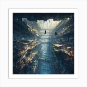 Futuristic City 1 Art Print