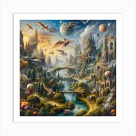 'The City Of Birds' 1 Art Print