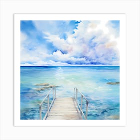 Enchanting Depths: Abstract Horizons Art Print