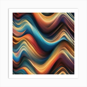 Abstract Wave Pattern Art Print