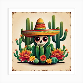 Mexican Skull 13 Art Print