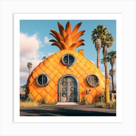 Pineapple House Art Print