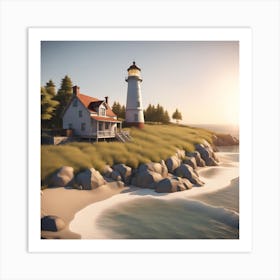 Lighthouse 4 Art Print