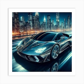 Futuristic Sports Car 7 Art Print