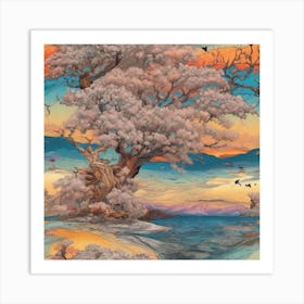 Tree In The Sky Art Print