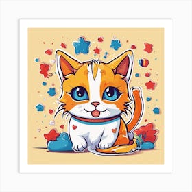 Cute Kitten 2 Art Print