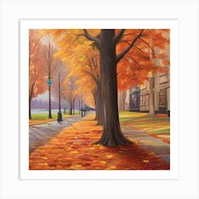 Autumn Walk 1 Art Print