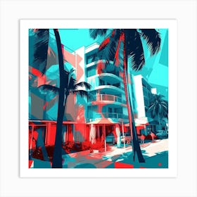 'Miami Beach' 1 Art Print