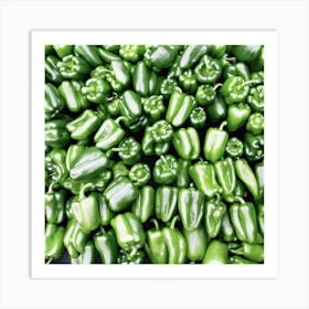 Green Peppers Art Print